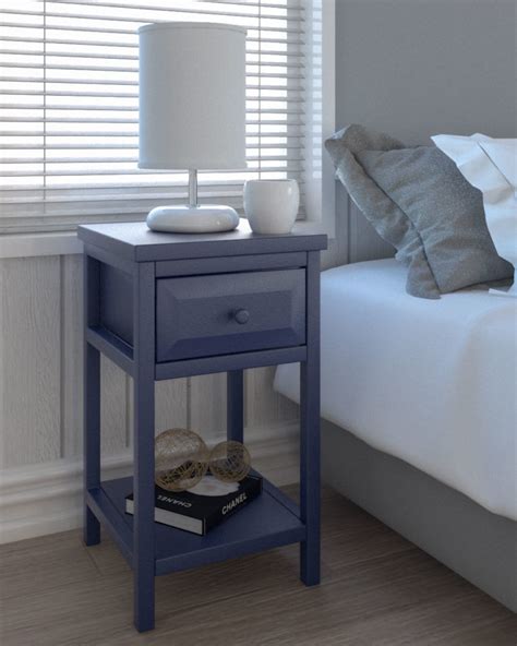 simple black nightstand